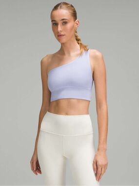 Lululemon Align Asymmetrical Bra Light Support, A/B Cup - Lilac Smoke